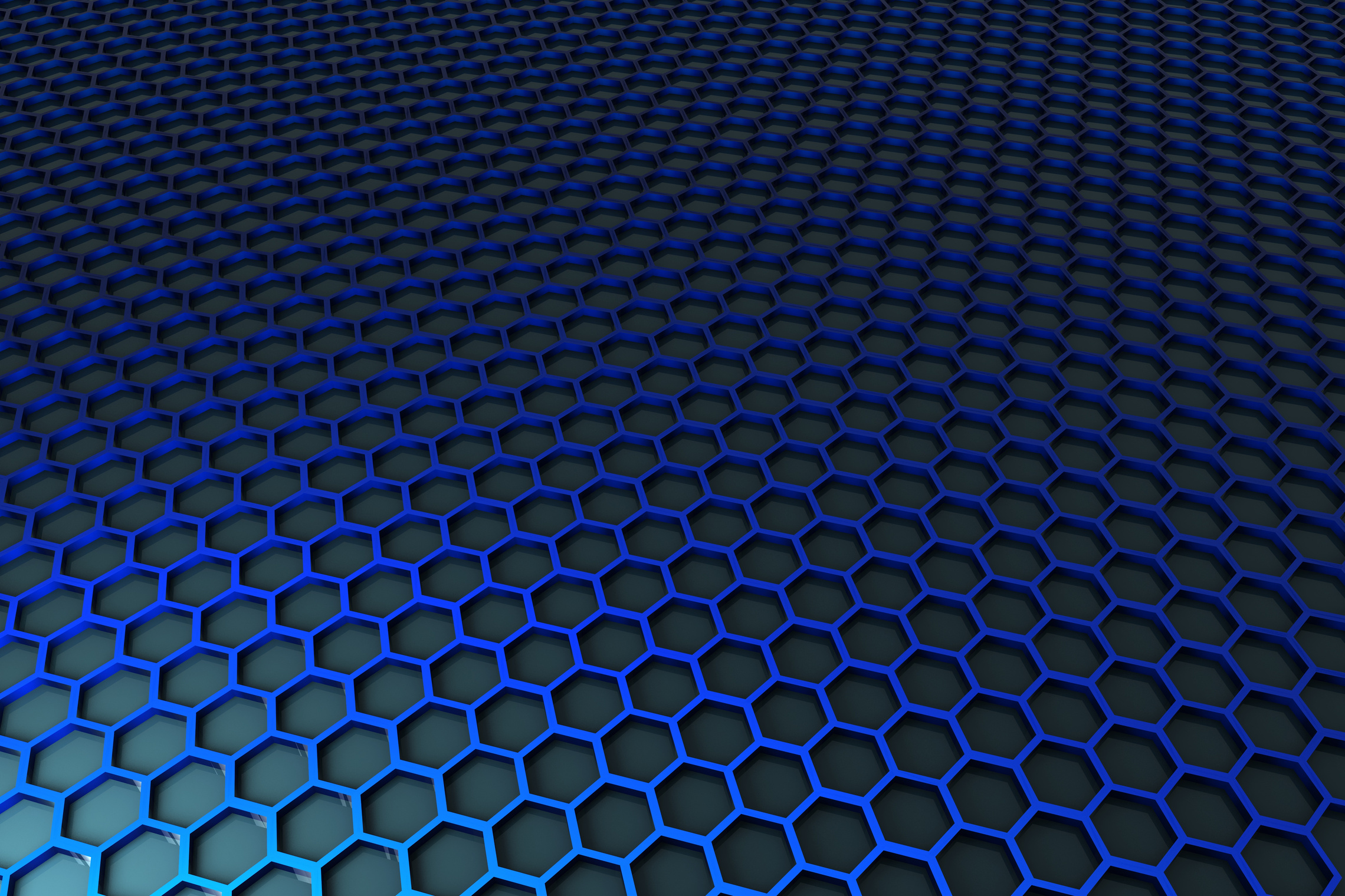 Blue honeycomb