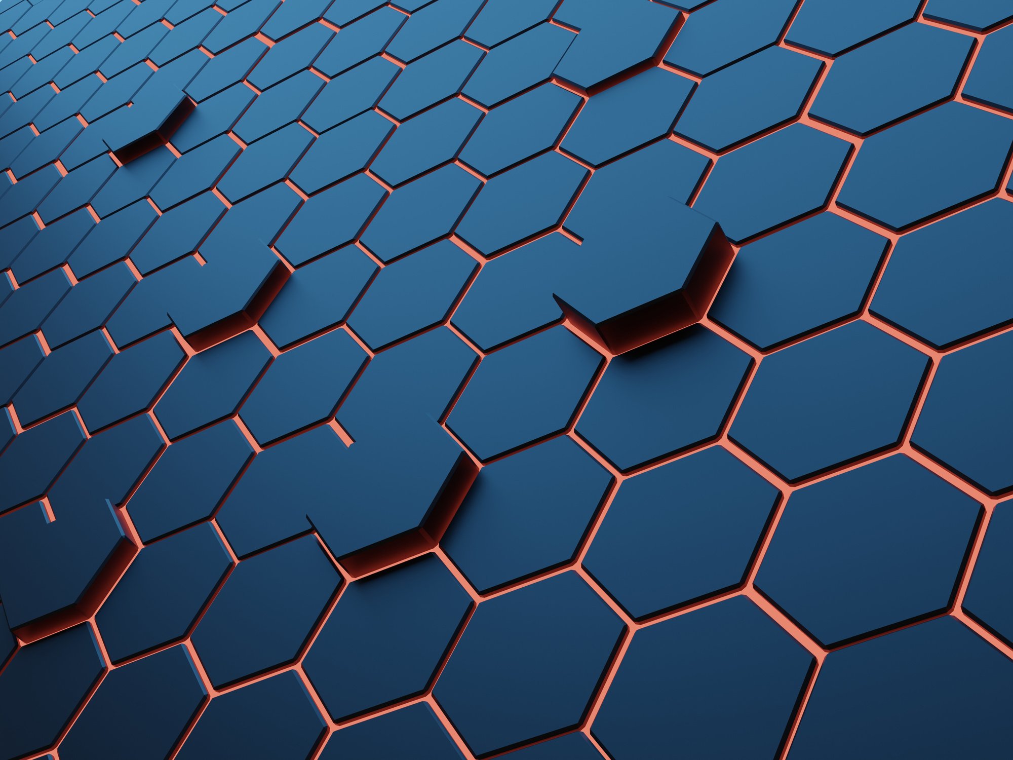 3D honeycomb background